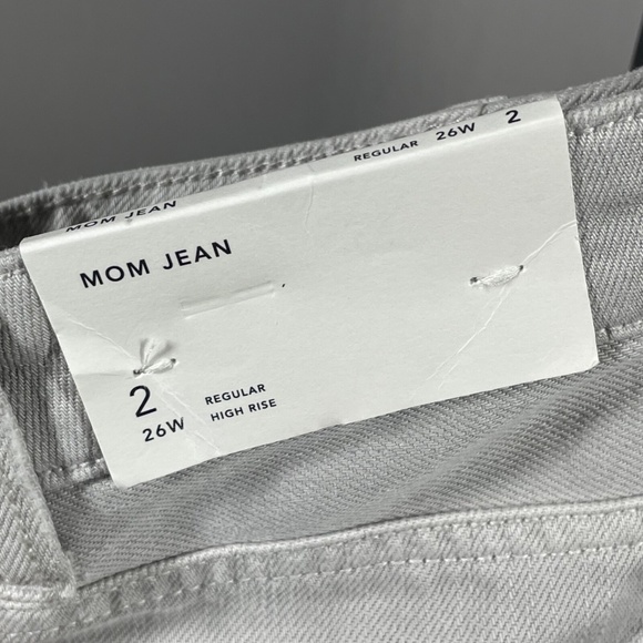 NEW American Eagle Outfitters Jeans Womens 2 tan beige denim mom jeans preppy - Picture 6 of 11